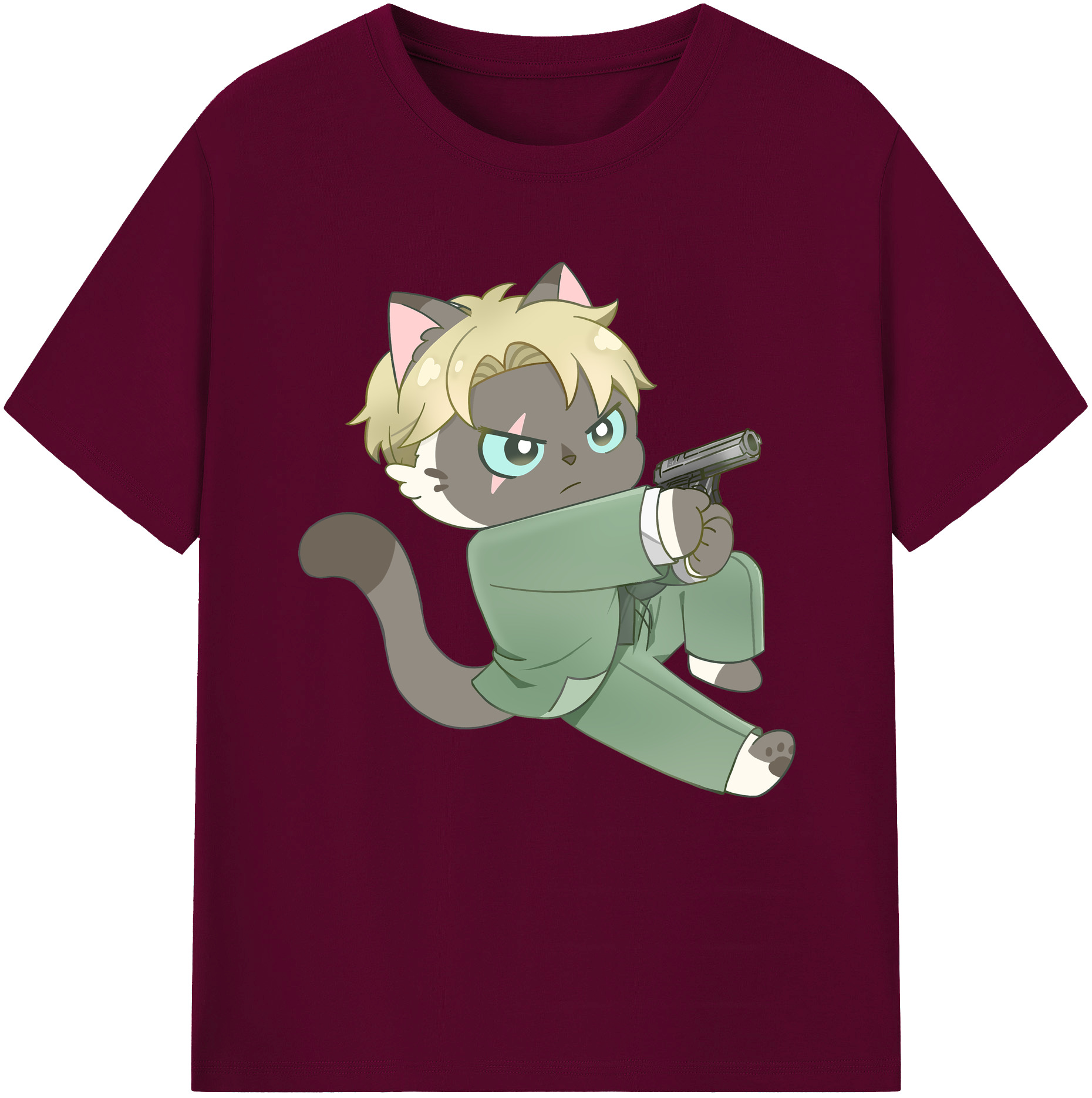 （画像用） SPY×FAMILY间谍家家酒 レディースカジュアルプリントTシャツ（綿100％）